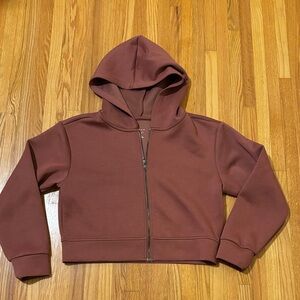 a new day women’s XS Hooded Zip Jacket in Mauve Brown